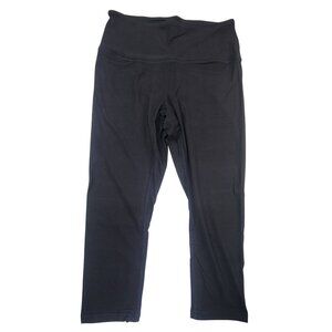 Rae Mode Leggings Capri Yoga Band Black Womens Size Medium New in Bag